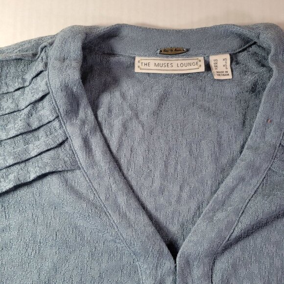 The Muses Lounge Ruched Long Sleeve Lightweight Cardigan Size XS - Picture 7 of 9